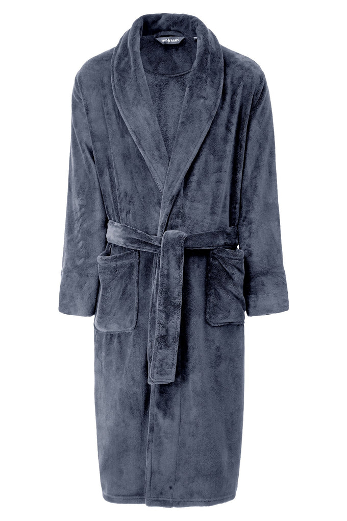 Men’s Thermal Spa Robe – Antique Silver Heavyweight