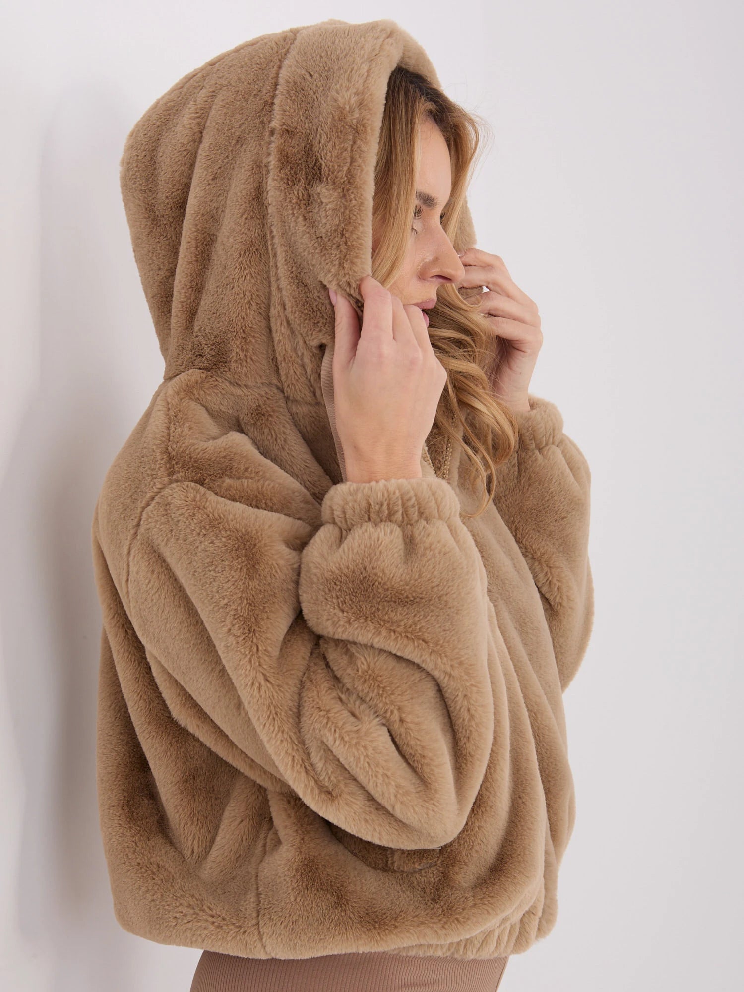 Faux Fur Zip-Up Jacket — Cozy & Soft