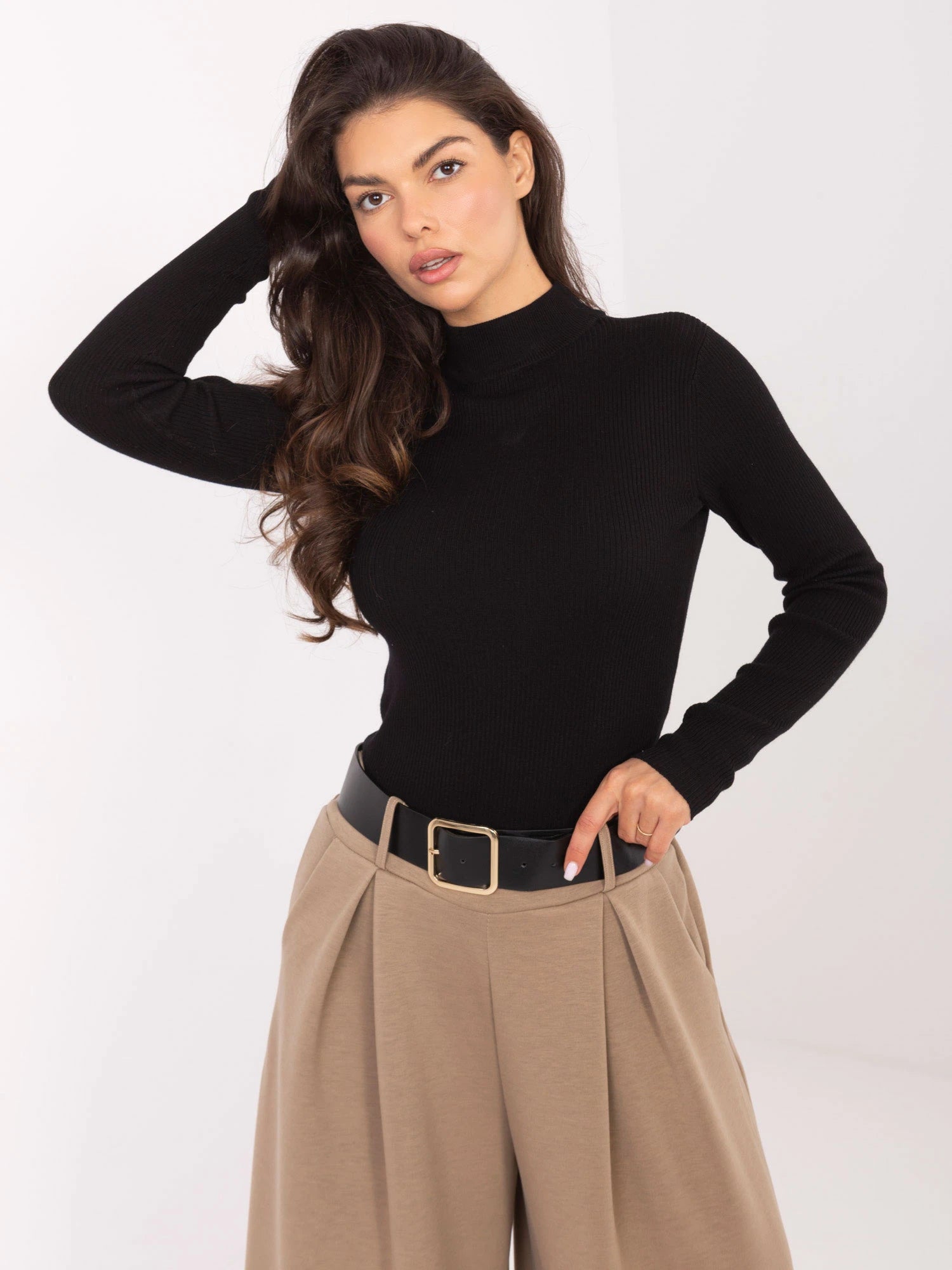Ribbed Turtleneck Sweater — Ready & Confident
